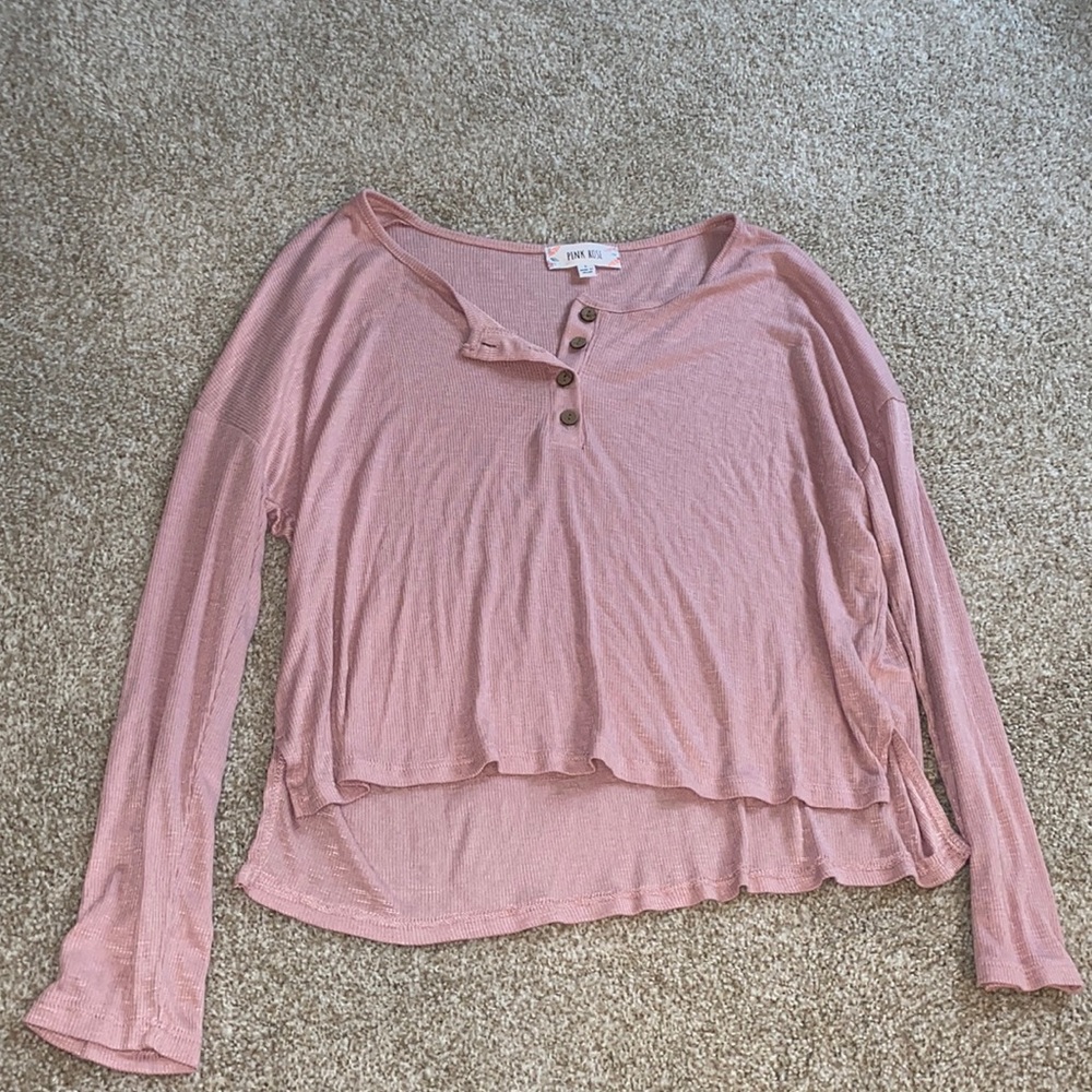 Pink rose long sleeve